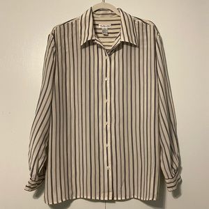 Talbots button down striped shirt